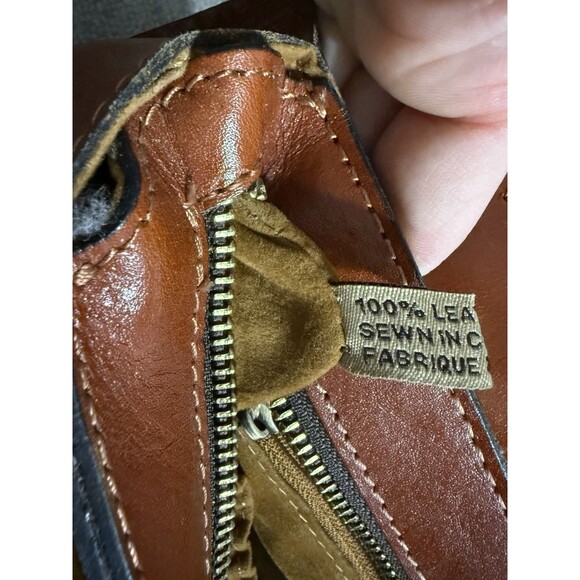 Patricia Nash Rosina Tooled Leather Satchel Tan Brown - Picture 14 of 16